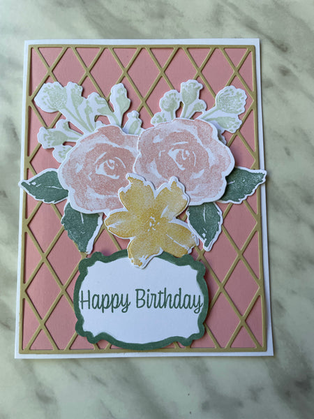 Lattice Birthday Card