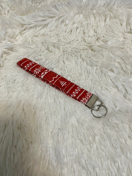 Christmas Sweater Keychain Wristlet