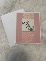 Mr and Mrs Wedding Card