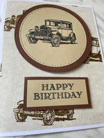 Vintage Car Birthday Card