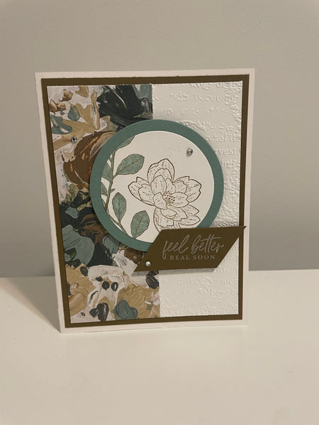 Neutral Painted Feel Better Card