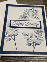 Natural Print Birthday Card