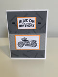 Motorcycle Birthday Card