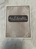 Love and Laughter Lace Wedding Card