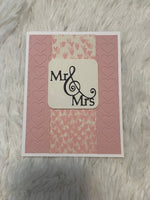 Mr and Mrs Wedding Card