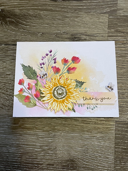 Thank You Sunflower Card