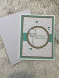 White Wine Birthday Card