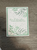 Mint Wedding Card