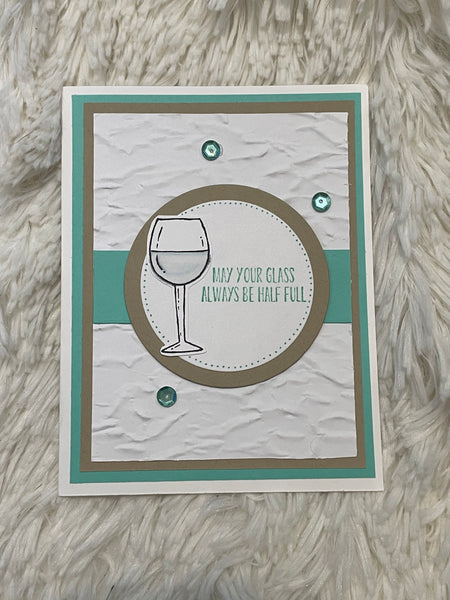 White Wine Birthday Card