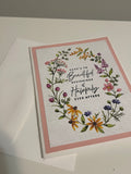 Floral Beautiful Beginnings Card