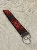 Tartan Plaid Keychain Wristlet