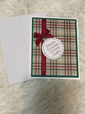 Plaid Ornament Christmas Card