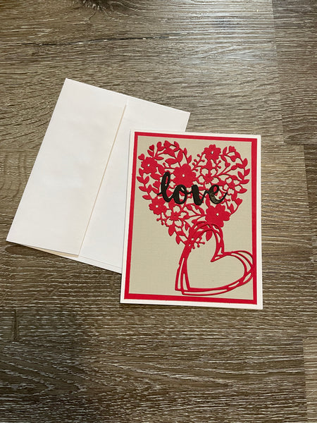 Red Elegant Love Card