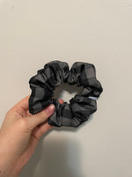 Grey Buffalo Plaid Scrunchie