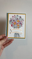 Bouquet Congratulations Card