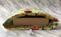 Yellow Floral Book Sleeve