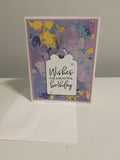 Purple Painted Birthday Card