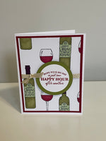 Happy Hour Red Wine Birthday Card