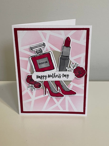 Red Beauty Mother’s Day Card