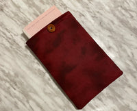 Burgundy Book Sleeve