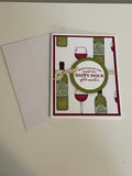 Happy Hour Red Wine Birthday Card