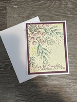 Purple Wedding Card