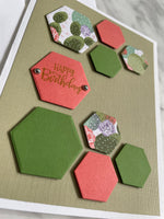 Cactus Hexagon Birthday Card