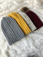 Slouchy Ribbed Style Crochet Beanie