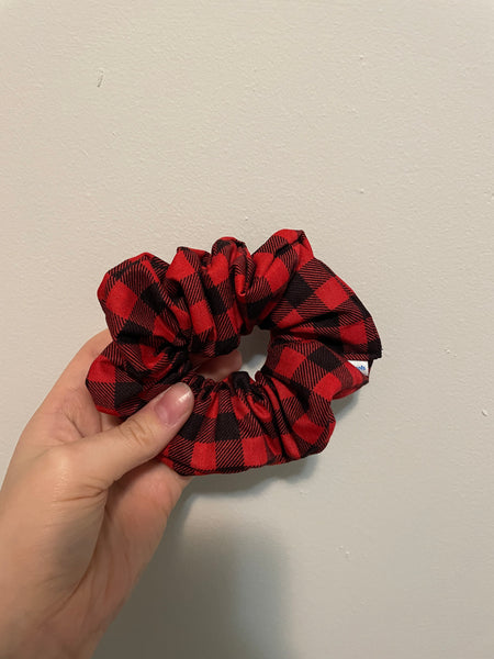 Red Buffalo Plaid Scrunchie