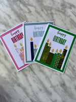 Happy Birthday Candles Card