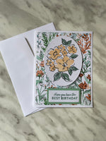 Floral Best Birthday Card