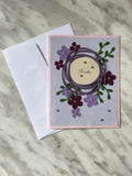 Purple Flower Thank You Card