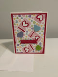 Convo Heart Pouches Card