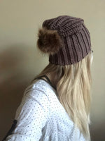 Slouchy Ribbed Style Crochet Beanie