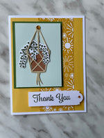 Hanging Basket Thank You Card