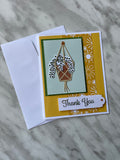 Hanging Basket Thank You Card