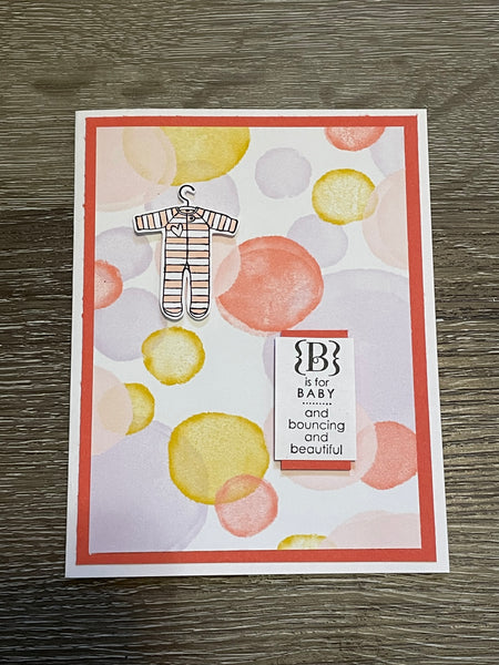 Pink Baby Card