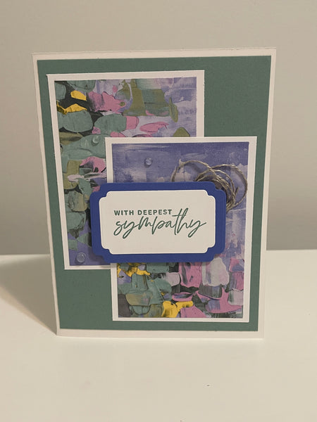 Sage Painted Sympathy Card