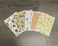 Set of 6 Citrus Cards