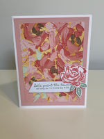 Painted Floral Birthday Card