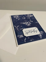 Navy Sun Print Sympathy Card