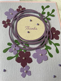 Purple Flower Thank You Card