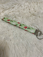 Holiday Paw Print Keychain Wristlet