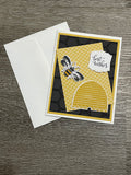 Bumble Bee Best Wishes Card