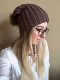 Slouchy Ribbed Style Crochet Beanie