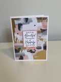 Metallic Beautiful Beginnings Card