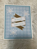 Snowflake Seasons Greetings Christmas Card