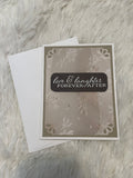 Love and Laughter Lace Wedding Card