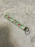 Holiday Paw Print Keychain Wristlet