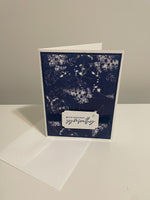 Navy Sun Print Sympathy Card